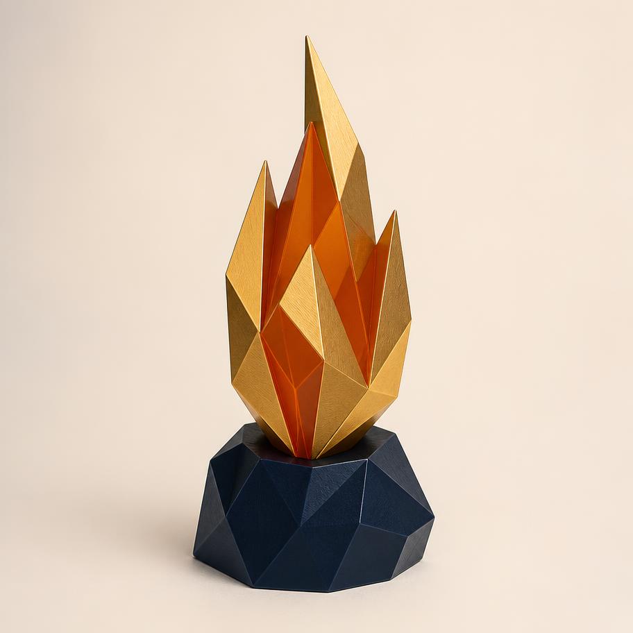 Acts collectible concept — Flame-inspired