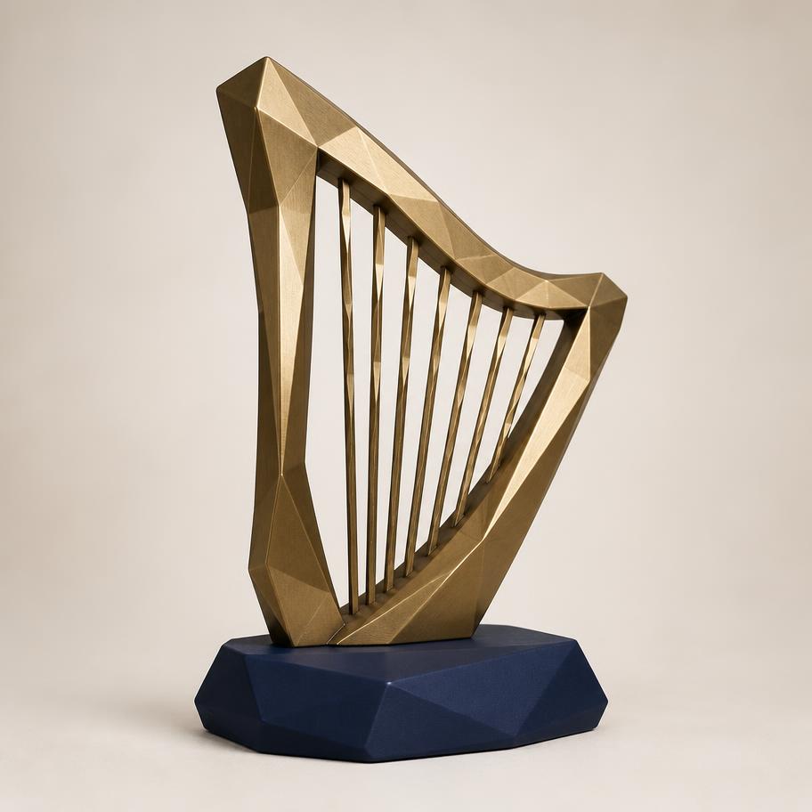 Psalms collectible concept — Harp-inspired